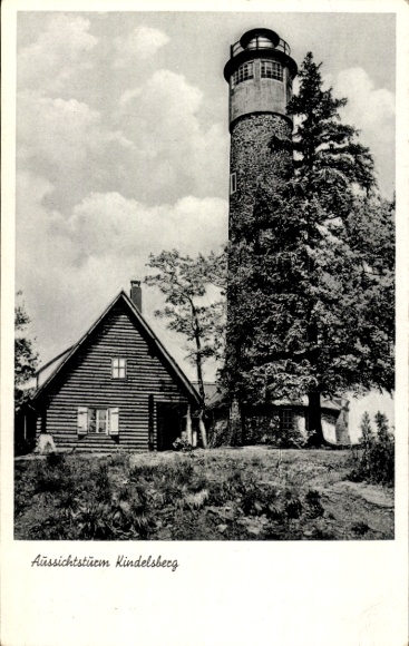 Postcard Littfeld Kreuztal in Westphalia, Kindelsberg, observation tower, restaurant