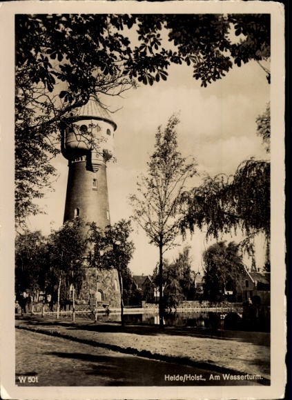 Ak Heide in Holstein, Am Wasserturm