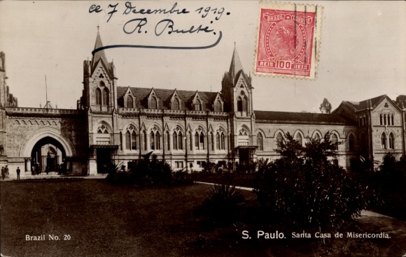 Ak São Paulo Brasilien, Santa Casa de Misericordia
