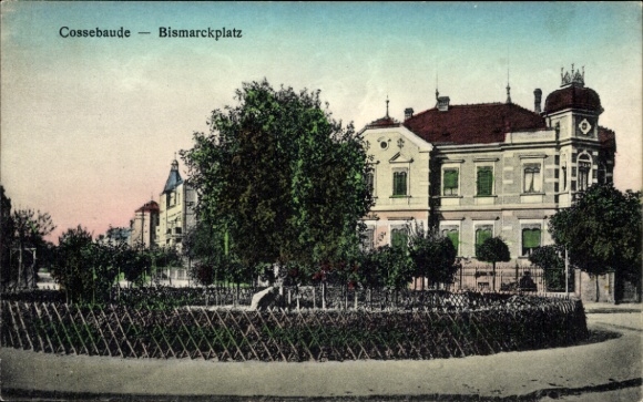 Postcard Dresden Cossebaude, Bismarckplatz