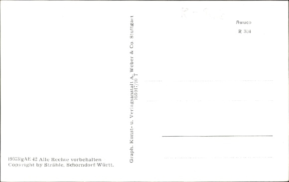 Postcard Breuberg in the Odenwald, aerial photograph, castle