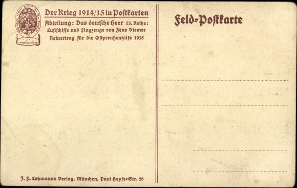 KP artysty Diemer, Zeno, Schütte Lanz nad mazurskimi jeziorami, Zeppelin