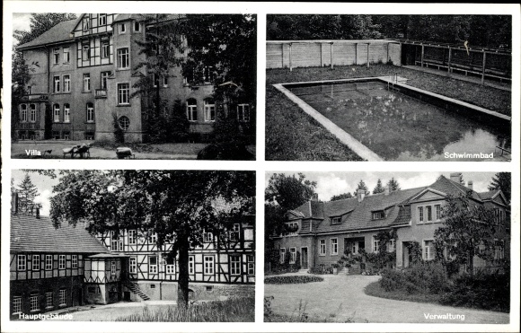 Postcard Tiefenbrunn Rosdorf Lower Saxony, Lower Saxony State Hospital