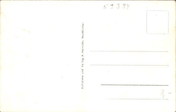 Postcard Nordkirchen in Westfalen, State Finance School North Rhine-Westphalia, Monument