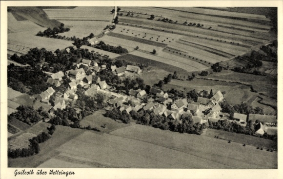 Ak Gailroth Schnelldorf in Mittelfranken, Fliegeraufnahme