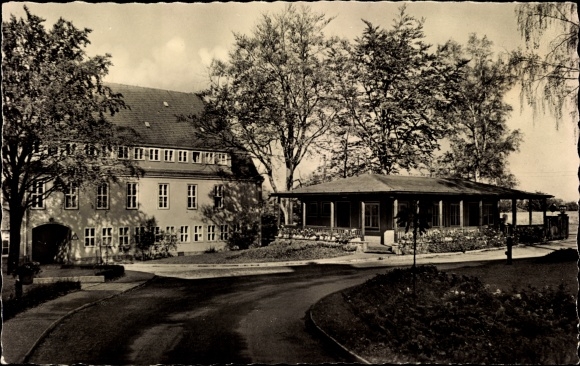 Postcard Obergöltzsch Rodewisch in Vogtland Saxony, miners&#39; hospital of the SVK Wismut