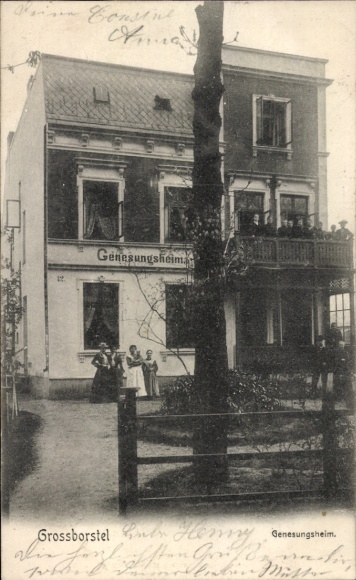 Postcard Hamburg Groß Borstel, convalescent home