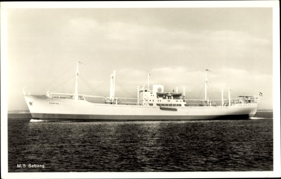 Ak vrachtschip MS Sabang, Svenska Ostasiatiska Komp.