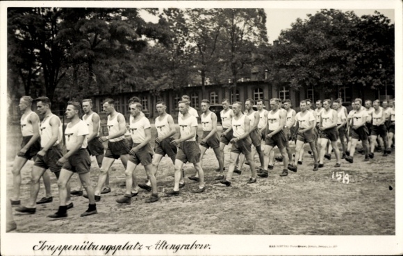 Ak Altengrabow Möckern in Saksen Anhalt, militair oefenterrein, Duitse Wehrmacht