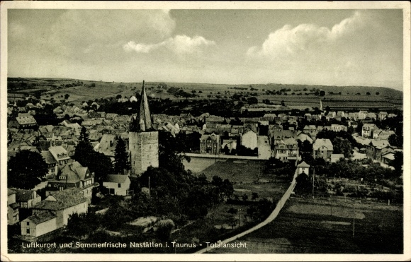 PC Nastätten in the Rhein Lahn district, total view of the place