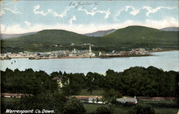 Postcard Warrenpoint Northern Ireland, general view