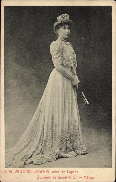 Ak SM Victoria Eugenia, koning van Spanje
