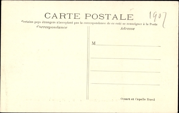 Postcard Rueil Hauts-de-Seine, 16 Artillery Battalion, Departure for the Maneuver