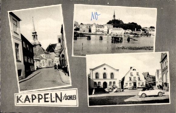 Ak Kappeln an der Schlei, Kirche, Gasthof