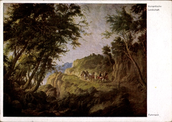 Artist Postcard Fuhrmann, Romantic Landscape