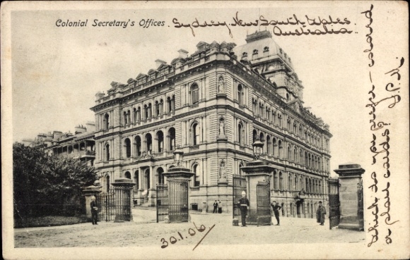 CPA Sydney, Australia, Colonial Secretary's Office