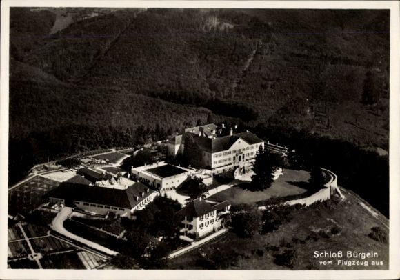 Postcard Obereggenen Schliengen in the Black Forest, Bürgeln Castle, aerial photograph