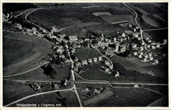KP Wildpoldsried w Szwabii Oberallgäu, zdjęcie lotnicze
