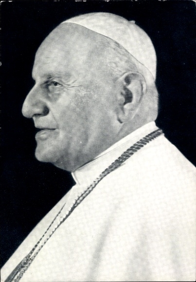 Postcard Pope John XXIII, Angelo Giuseppe Roncalli, portrait