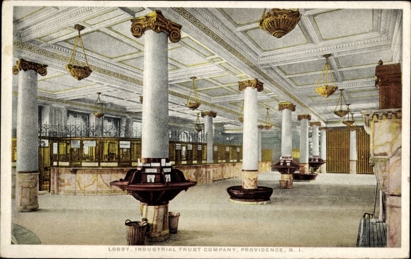 Ak Providence Rhode Island VS, Industrial Trust Company, lobby