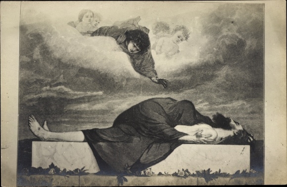 Artist PC Böcklin, Arnold, symbolism, Maria at the corpse of the Saviour, Jesus
