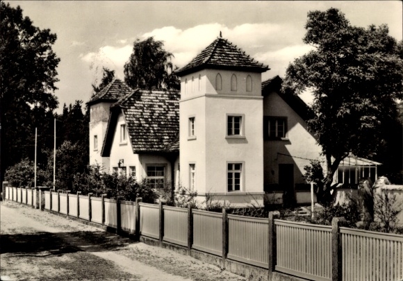 Postcard Lindow in der Mark, Children's Health Resort Heinz Kapelle