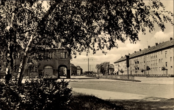 Ak Guben in Neder-Lausitz, Karl Marx-straat