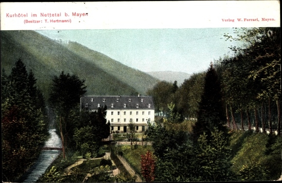 Ak Mayen in de wijk Mayen in Koblenz, kuurhotel in het Nettetal