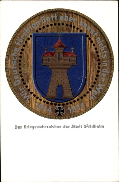 Artist PC Waldheim in Saxony, war landmark of the city, I WW
