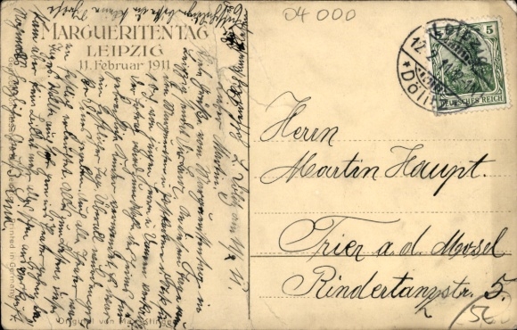 Artist Postcard Klinger, Max, Leipzig in Saxony, Marguerite Day 1911, Meissner & Buch