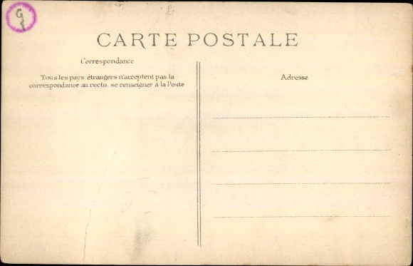 Postcard Circuit de l&#39;Est d&#39;Aviation 1910, Leblanc on Monplan Bleriot, Flugpionier im Flugzeug