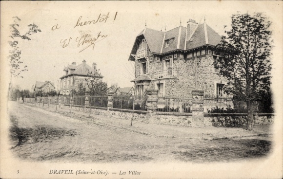 Ak Draveil Essonne, Villen