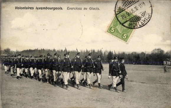 CPA Volontaires luxembourgeois, Ćwiczenia na lodowcu
