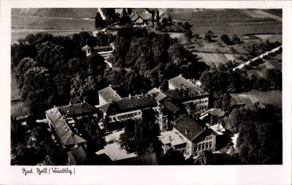 Ak Bad Boll in Württemberg, luchtfoto