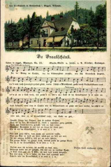 30 song cards, Anton Günther