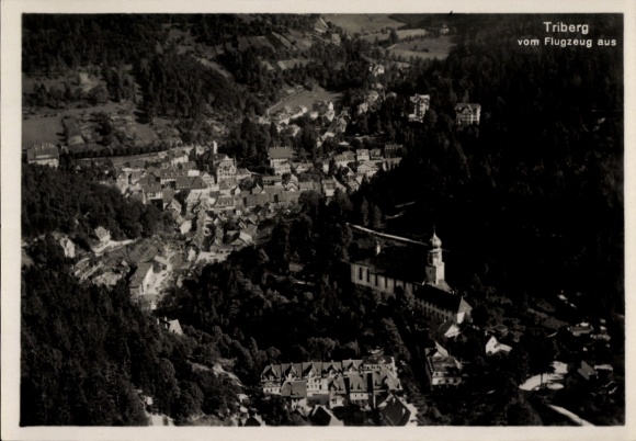 Ak Triberg im Schwarzwald, Fliegeraufnahme
