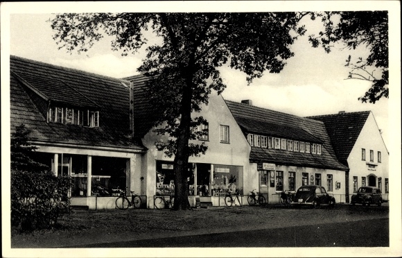 Postcard Harkebrügge Barßel in Lower Saxony, inn, exterior view
