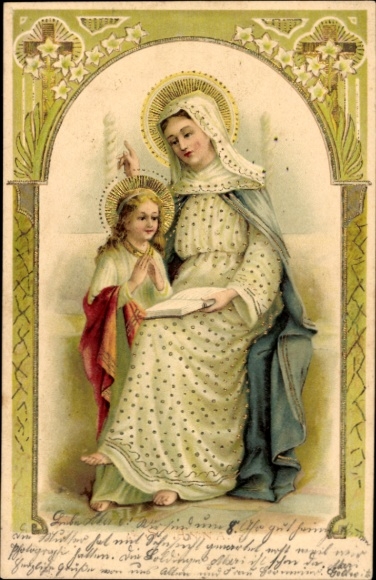 Chromo-Litho Religion, Saint, Praying Girl