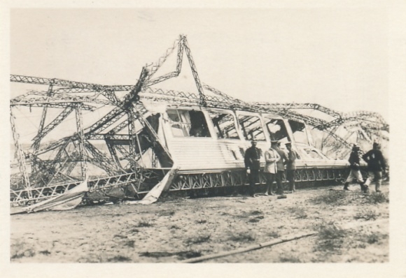 Collecting picture Zeppelin world trips picture 24 pre-war airships, the end of the &quot;Schwaben&quot;, 1912