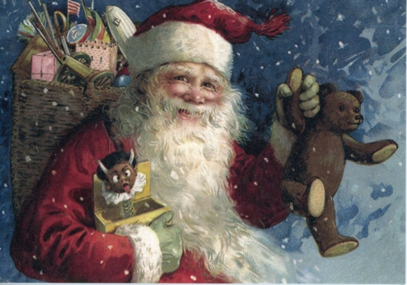 Set aus 7 Grusskarten  Weihnachten (neu) - Engel, Weihnachtsmann, Tannenbaum, Schneemann