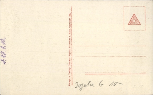 Postcard Gradsko Macedonia, general view, railway barrier, Bulgarian and German posts