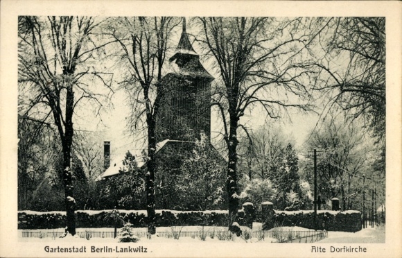 Postcard Berlin Steglitz Lankwitz, Alte Dorfkirche