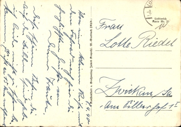 Postcard Lobberich Nettetal on the Lower Rhine, lake, sailing boat, church square, market, castle