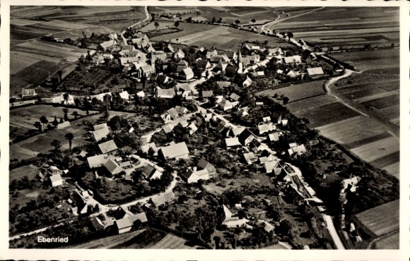 Ak Ebenried Allersberg in Mittelfranken, Fliegeraufnahme