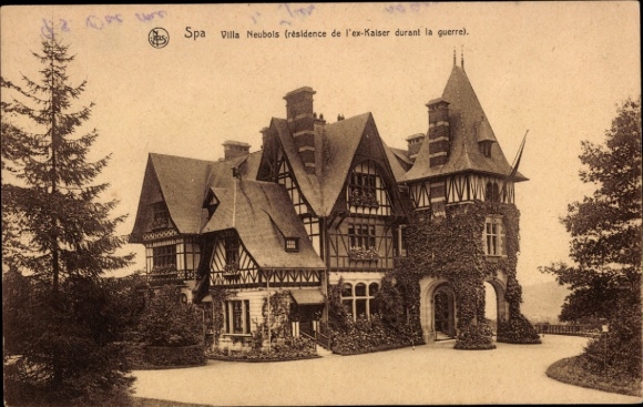 Postcard Spa Wallonia Liège, Villa Neubois, Résidence de l'Ex. Emperor