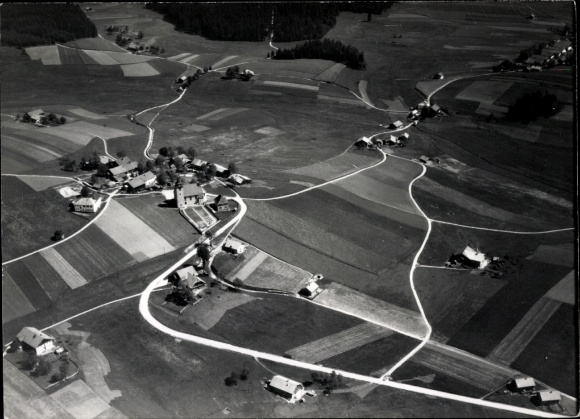 Photo Schönbrunn am Lusen Hohenau in the Bavarian Forest Lower Bavaria, aerial photograph