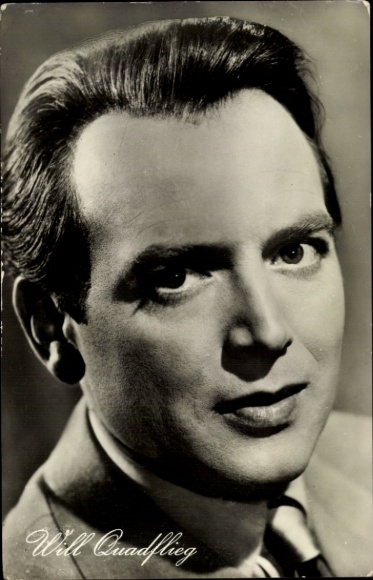 Postcard actor Will Quadflieg, portrait, film Don't forget love