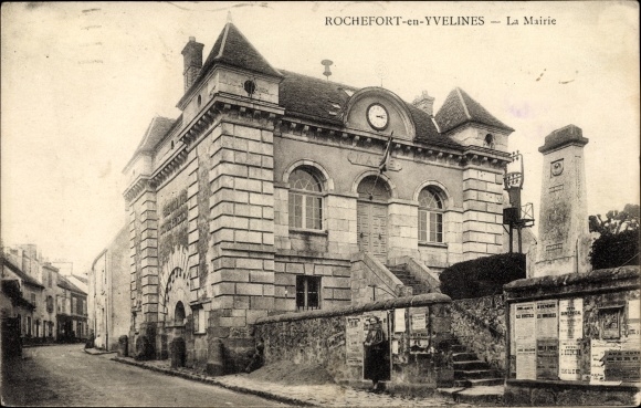 Postcard Rochefort en Yvelines, The Town Hall