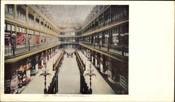 Briefkaart Cleveland Ohio de VS, Arcade
