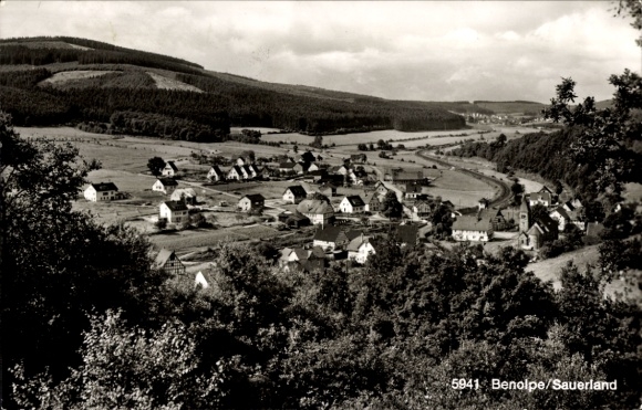 Postcard Benolpe Kirchhundem in Sauerland, total